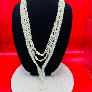 2 Faux Pearl Necklace Bundle
